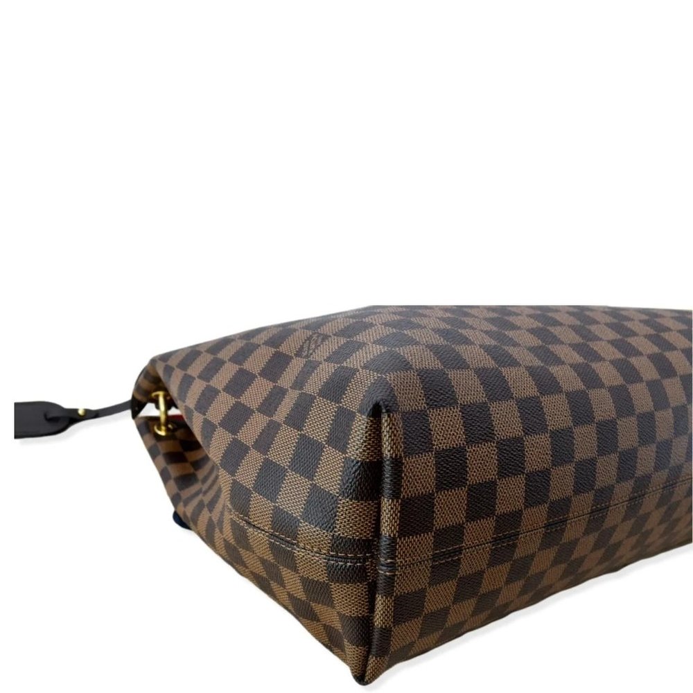 LOUIS VUITTON Graceful MM Damier Ebene Shoulder Bag Brown - Picture 9 of 13